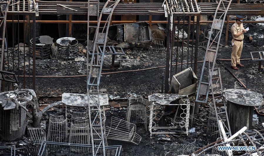 INDIA-MUMBAI-FIRE INCIDENT-BURNED BUILDING