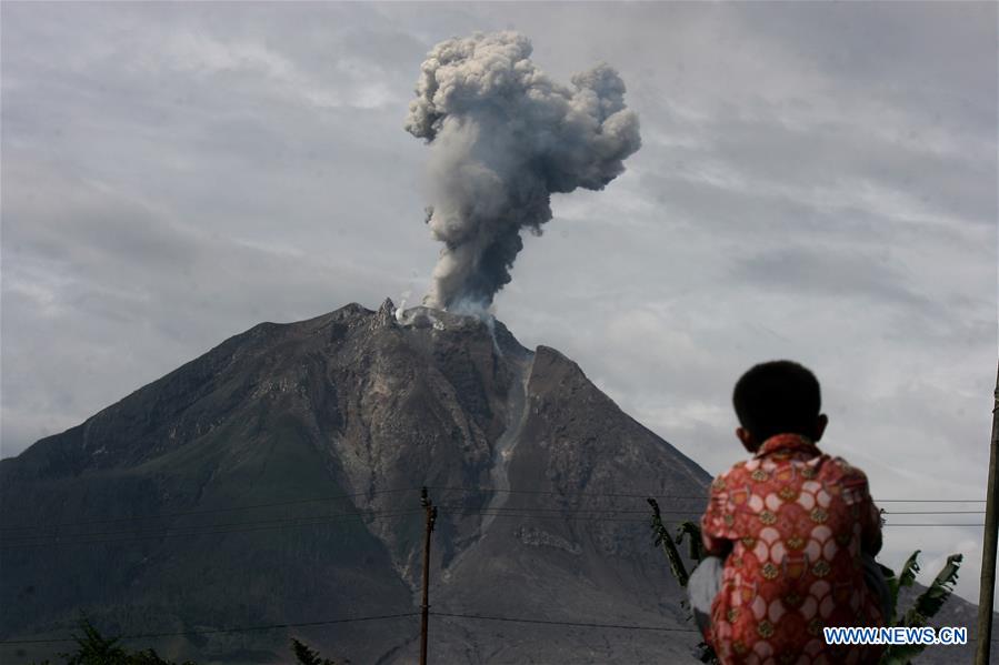 INDONESIA-NORTH SUMATRA-MOUNT SINABUNG-ERUPTION