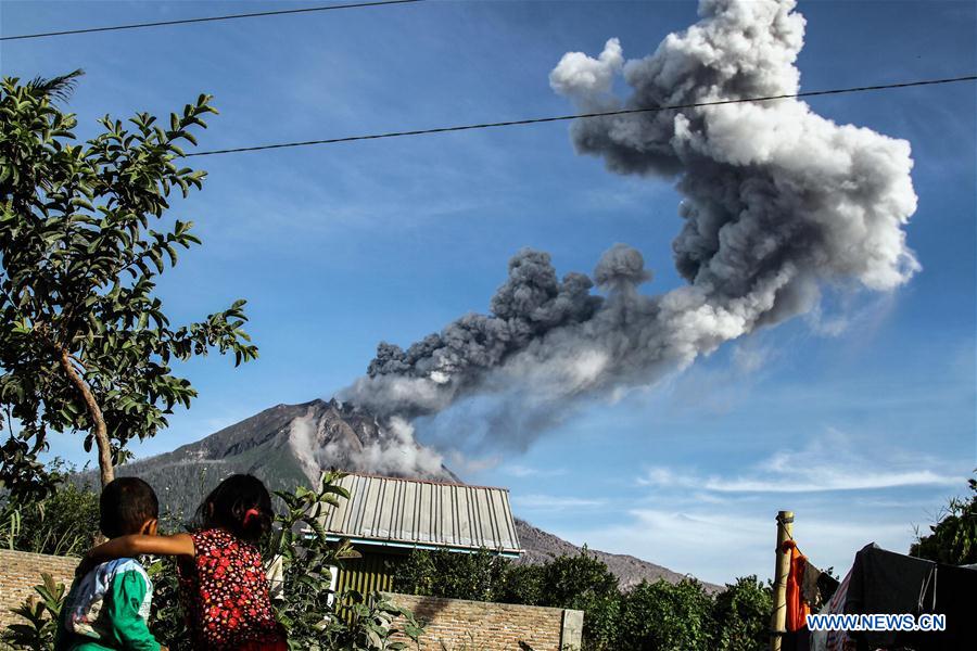 INDONESIA-NORTH SUMATRA-MOUNT SINABUNG-ERUPTION