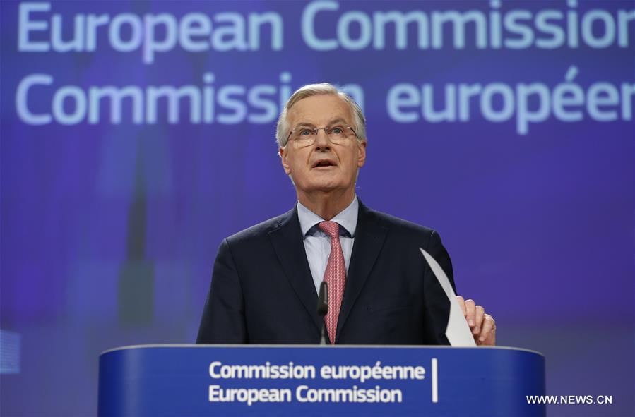 BELGIUM-BRUSSELS-EU-BREXIT-BARNIER-PRESS CONFERENCE