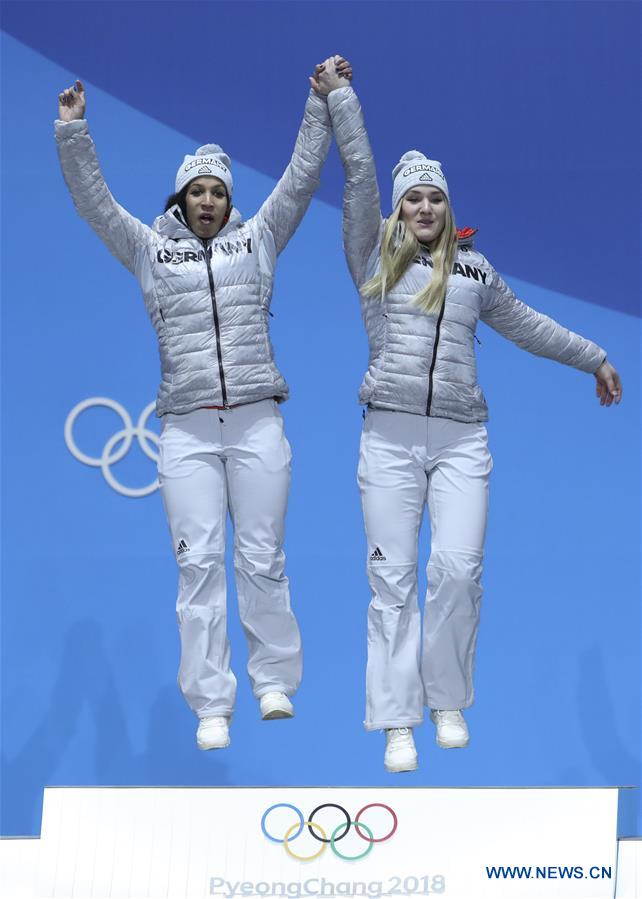 (SP)OLY-SOUTH KOREA-PYEONGCHANG-BOBSLEIGH-WOMEN-MEDAL CEREMONY