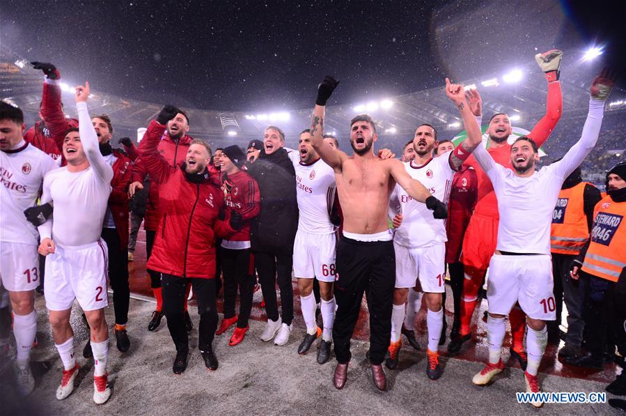 (SP)ITALY-ROME-ITALY CUP-SEMIFINAL-AC MILAN VS LAZIO