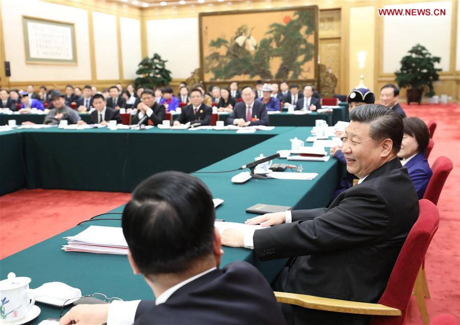 (TWO SESSIONS)CHINA-BEIJING-XI JINPING-NPC-PANEL DISCUSSION (CN)