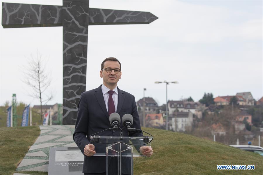 HUNGARY-BUDAPEST-POLAND-SMOLENSK TRAGEDY-MONUMENT-UNVEILING