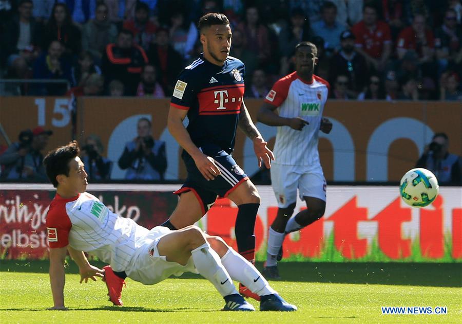 (SP)GERMANY-AUGSBURG-SOCCER-BUNDESLIGA-FCA VS FCB