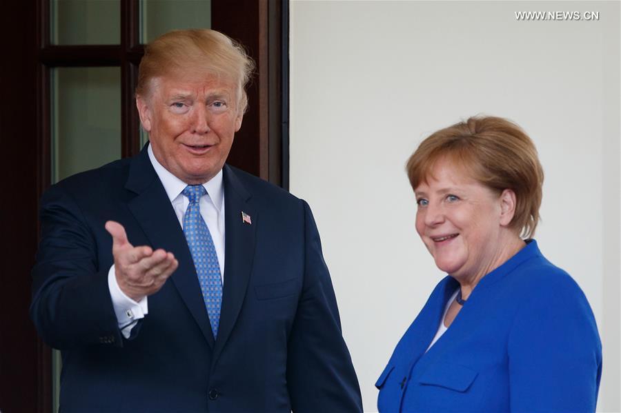 U.S.-WASHINGTON D.C.-TRUMP-GERMANY-MERKEL-MEETING