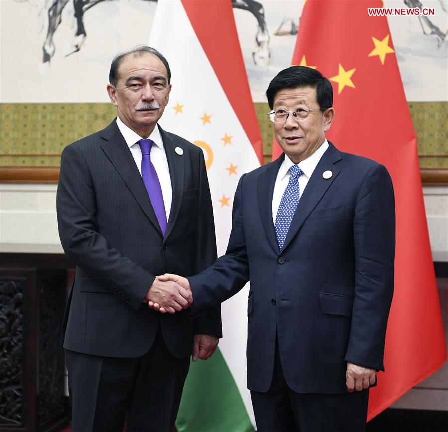 CHINA-TAJIKISTAN-ZHAO KEZHI-MEETING (CN)