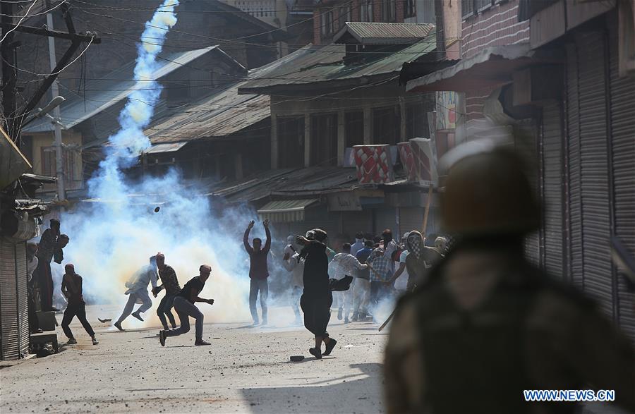 INDIAN-CONTROLLED KASHMIR-SRINAGAR-AL QUDS DAY-CLASHES