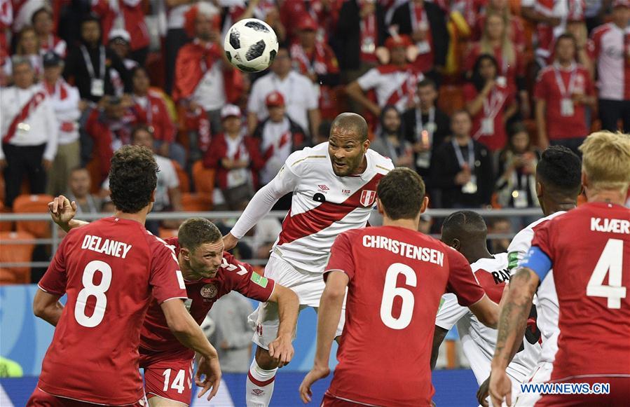 (SP)RUSSIA-SARANSK-2018 WORLD CUP-GROUP C-PERU VS DENMARK