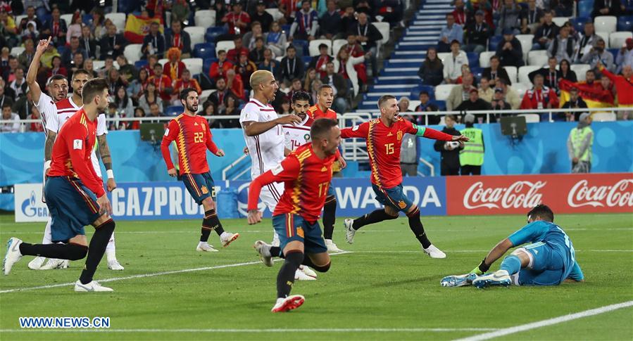 (SP)RUSSIA-KALININGRAD-2018 WORLD CUP-GROUP B-SPAIN VS MOROCCO