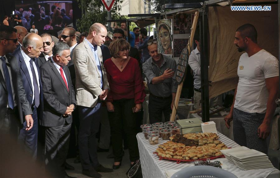 MIDEAST-RAMALLAH-BRITAIN-PRINCE-WILLIAM