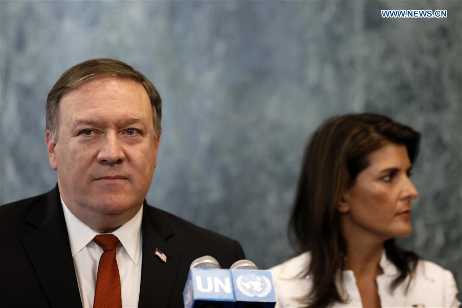 UN-NEW YORK-U.S.-RUSSIA-POMPEO-PRESS