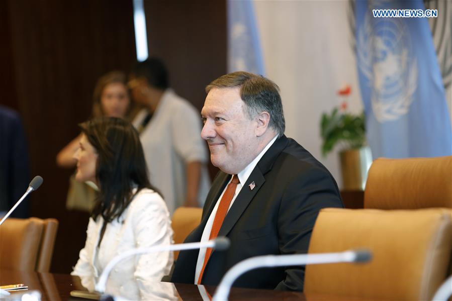 UN-NEW YORK-U.S.-POMPEO-GUTERRES-MEETING