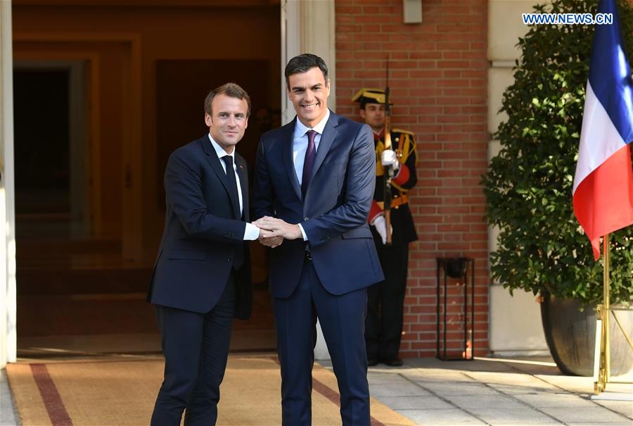 SPAIN-MADRID-MACRON-VISIT