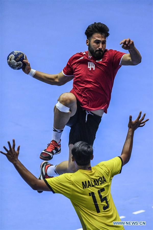 (SP)INDONESIA-JAKARTA-ASIAN GAMES-HANDBALL-IRAN VS MALAYSIA