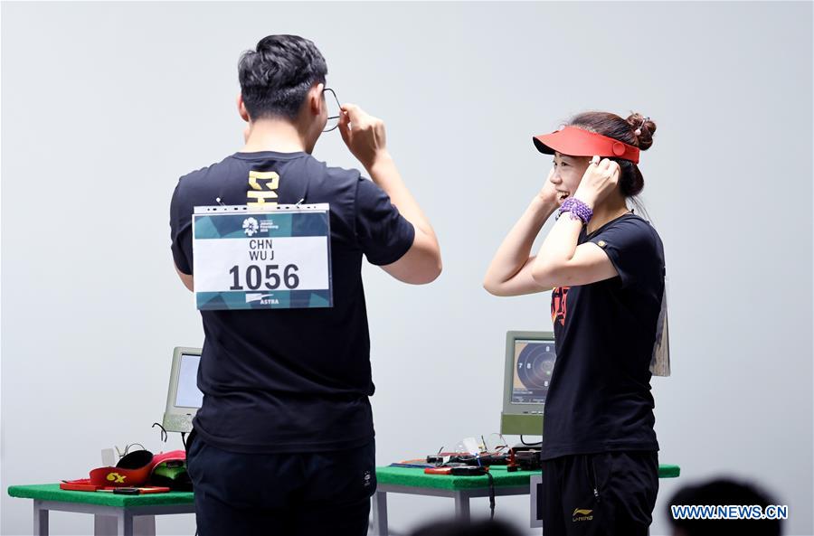 (SP)INDONESIA-PALEMBANG-ASIAN GAMES-SHOOTING-10M AIR PISTOL MIXED TEAM