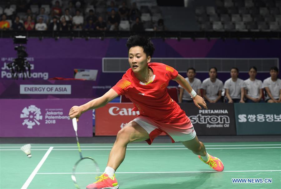 (SP)INDONESIA-JAKARTA-ASIAN GAMES-BADMINTON-WOMEN'S TEAM FINAL