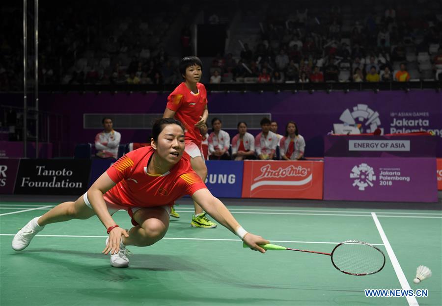 (SP)INDONESIA-JAKARTA-ASIAN GAMES-BADMINTON-WOMEN'S TEAM FINAL