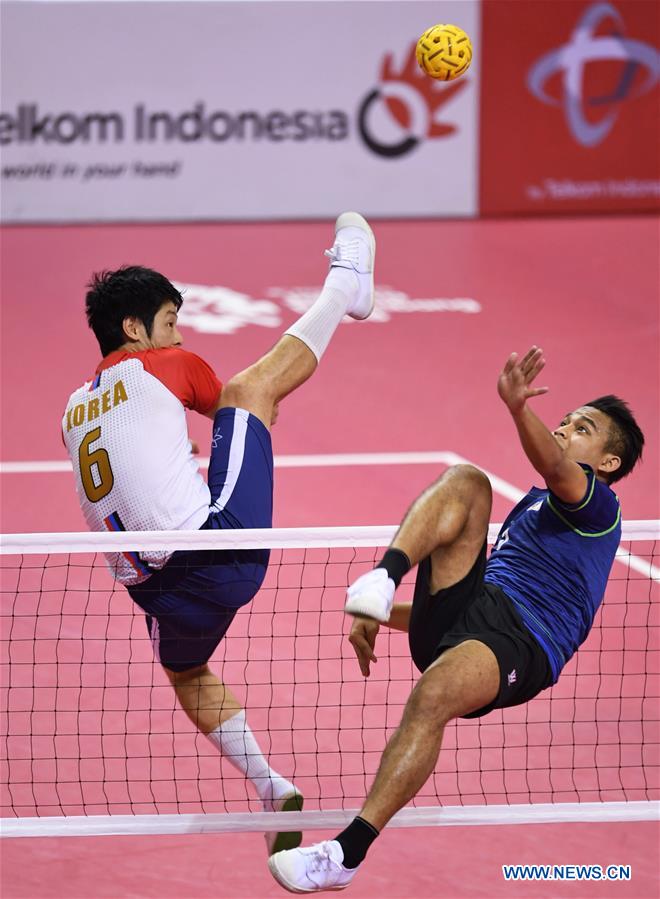 (SP)INDONESIA-PALEMBANG-ASIAN GAMES-SEPAKTAKRAW-MEN'S REGU