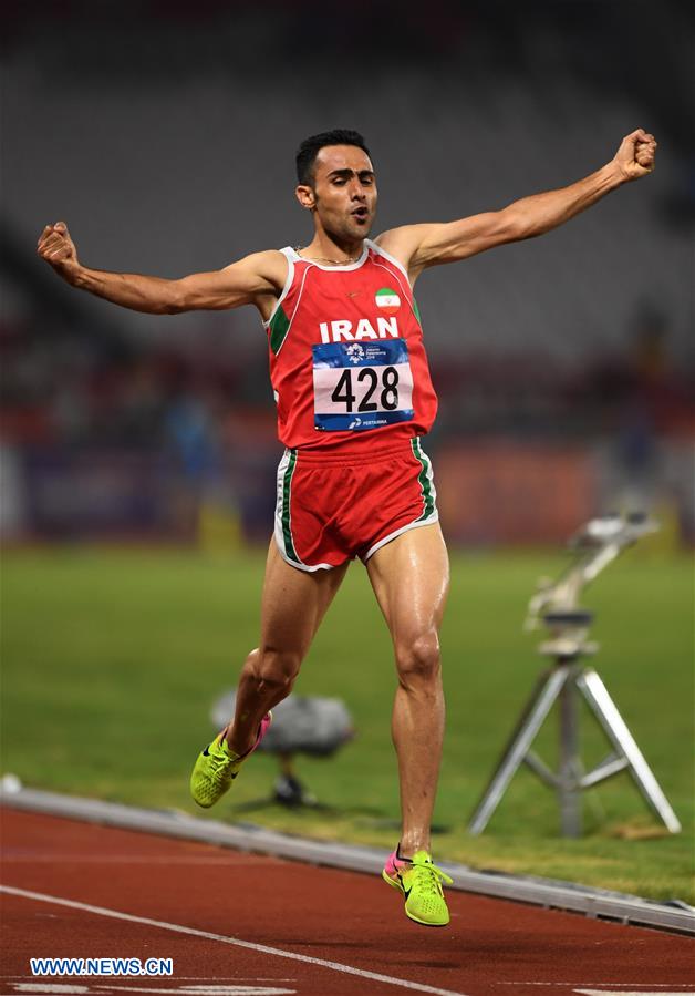 (SP)INDONESIA-JAKARTA-ASIAN GAMES-ATHLETICS-MEN'S 3000M STEEPLECHASE