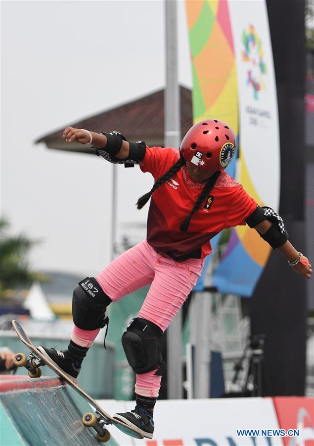 (SP)INDONESIA-PALEMBANG-ASIAN GAMES-SKATEBOARD