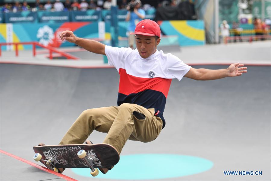 (SP)INDONESIA-PALEMBANG-ASIAN GAMES-SKATEBOARD