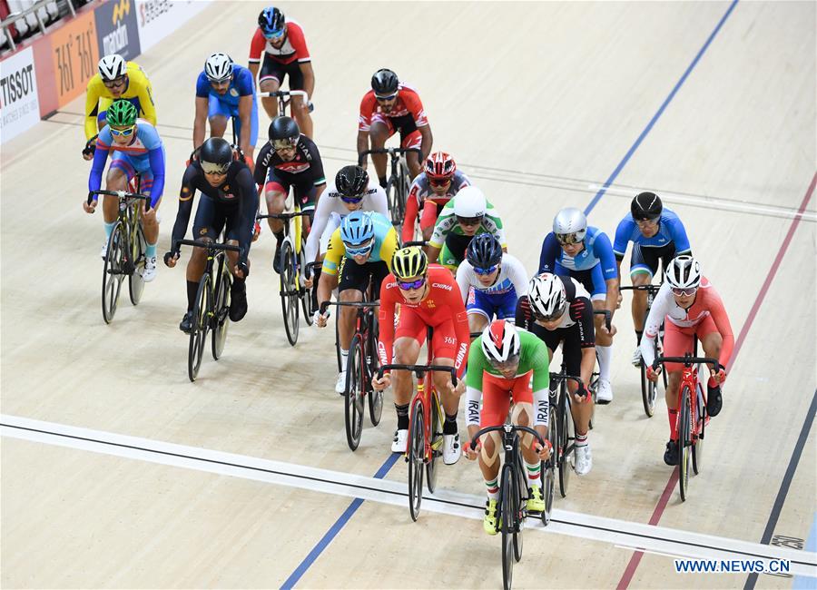 (SP)INDONESIA-JAKARTA-ASIAN GAMES-CYCLING TRACK-MEN'S OMNIUM