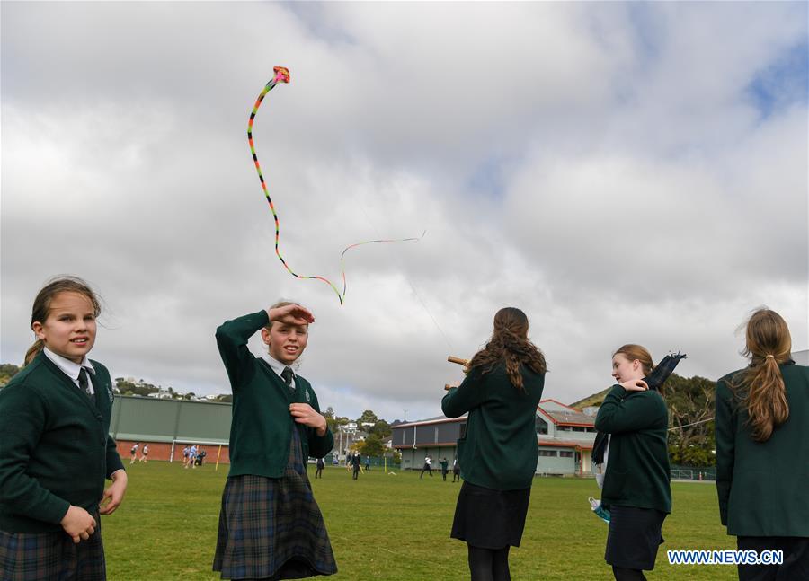 NEW ZEALAND-WELLINGTON-CHINESE CULTURE-KITE MAKING