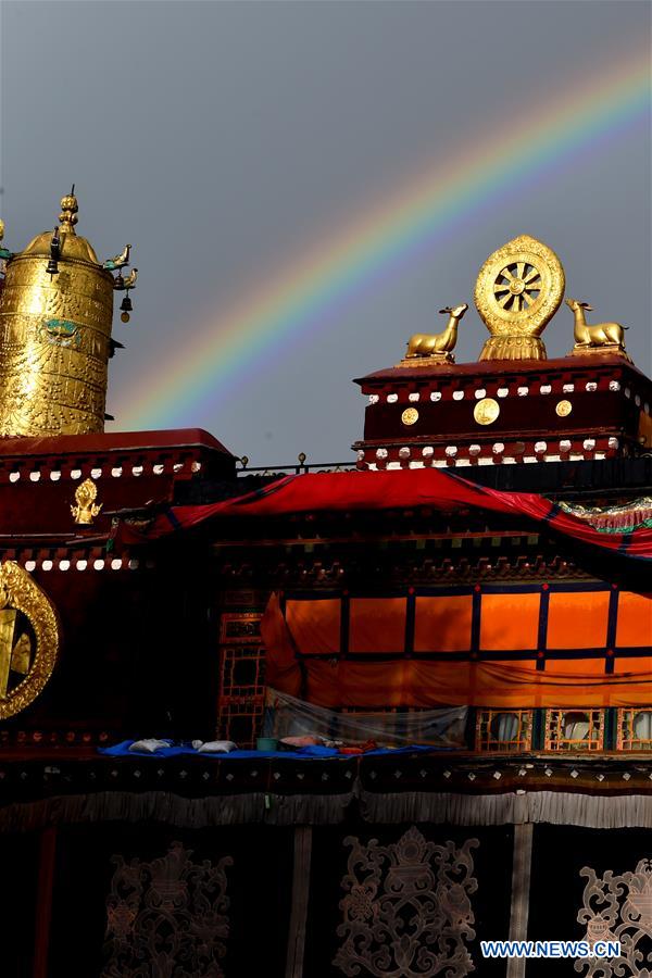 CHINA-LHASA-JOKHANG TEMPLE-SCENERY AFTER RAIN(CN)