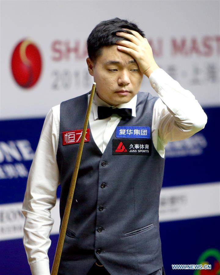 (SP)CHINA-SHANGHAI-SNOOKER-SHANGHAI MASTERS 2018 (CN)