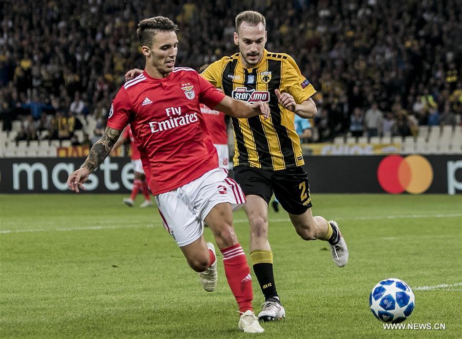 (SP)GREECE-ATHENS-SOCCER-UEFA CHAMPIONS LEAGUE-AEK ATHENS VS BENFICA