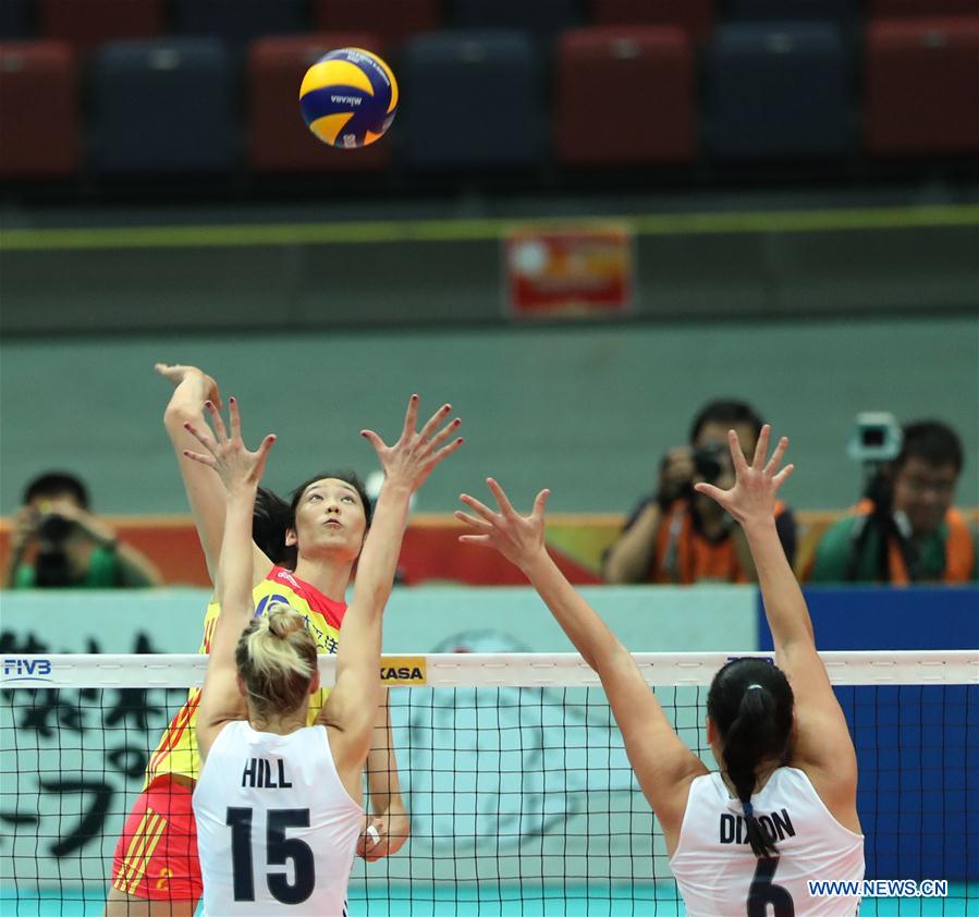 (SP)JAPAN-OSAKA-VOLLEYBALL-WOMEN'S WORLD CHAMPIONSHIP-CHINA VS US