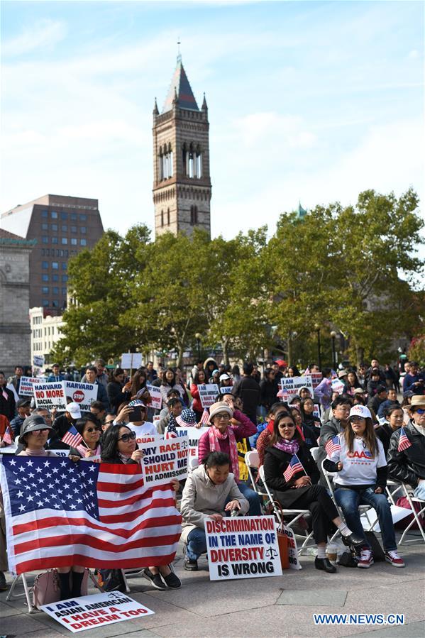 U.S.-BOSTON-HARVARD UNIVERSITY-DEMONSTRATION-DISCRIMINATION-ASIAN AMERICANS