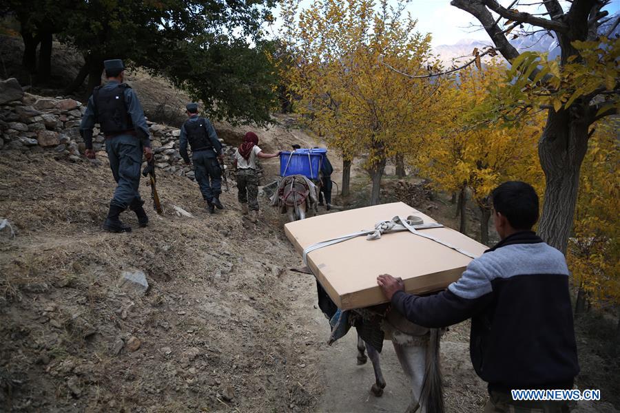 AFGHANISTAN-PANJSHIR-ELECTION MATERIALS