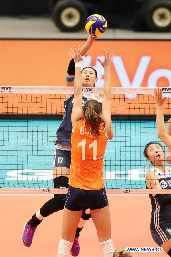 (SP)JAPAN-YOKOHAMA-VOLLEYBALL-WOMEN'S WORLD CHAMPIONSHIP-CHINA VS NETHERLANDS