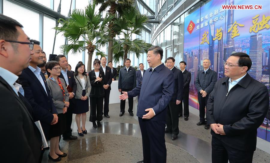 CHINA-SHANGHAI-XI JINPING-INSPECTION(CN)