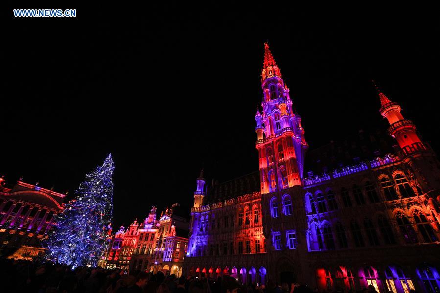 BELGIUM-BRUSSELS-CHRISTMAS TREE