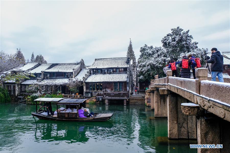 CHINA-ZHEJIANG-WUZHEN-SNOW SCENERY (CN)