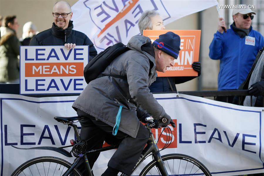 BRITAIN-LONDON-CABINET MEETING-BREXIT-PROTEST