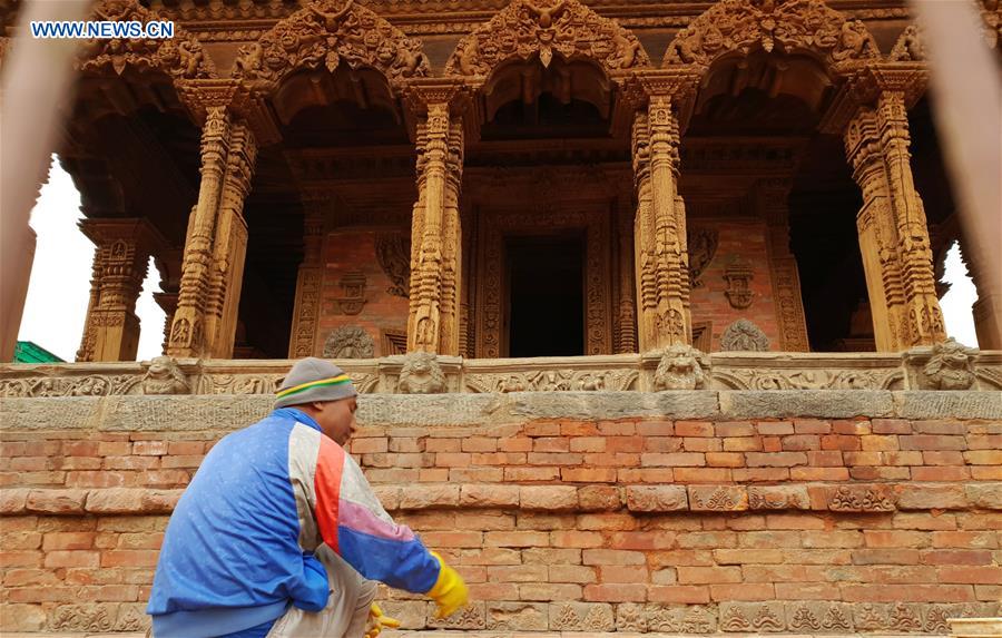 NEPAL-LALITPUR-RECONSTRUCTION-PATAN DURBAR SQUARE