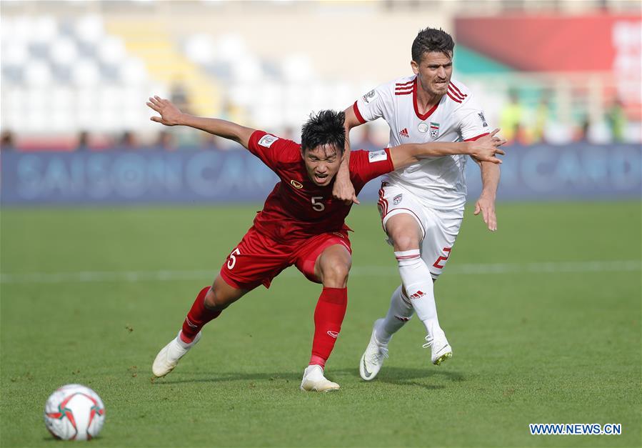 (SP)UAE-ABU DHABI-SOCCER-AFC ASIAN CUP 2019-GROUP D-VIETNAM VS IRAN