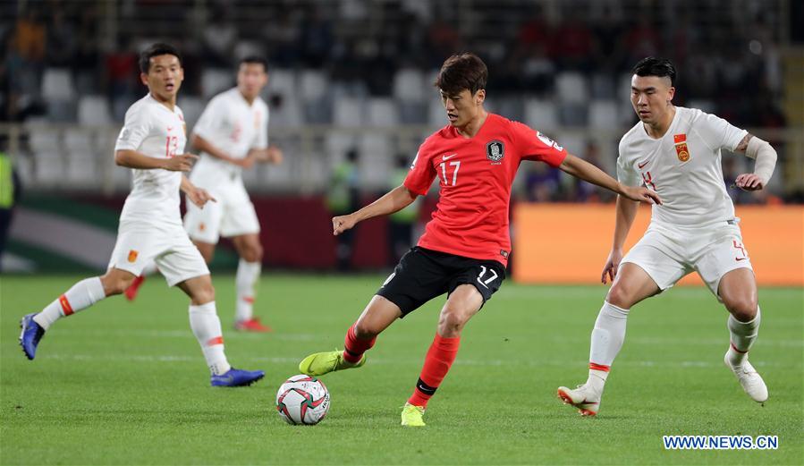 (SP)UAE-ABU DHABI-FOOTBALL-ASIAN CUP-CHN VS KOR