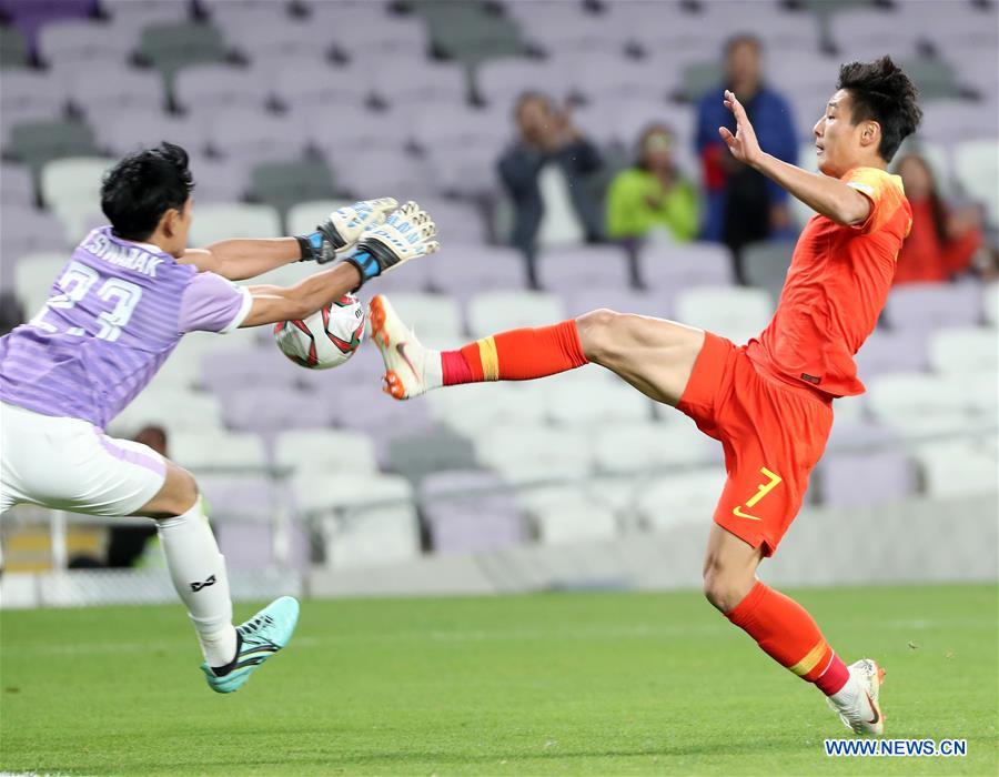 (SP)UAE-AL AIN-SOCCER-AFC ASIAN CUP 2019-CHN VS THA