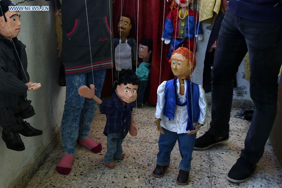 PALESTINE-GAZA CITY-MARIONETTE