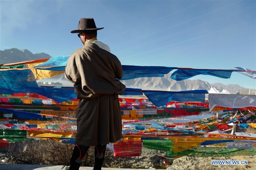 CHINA-TIBET-NEW YEAR-PRAYER FLAG (CN)