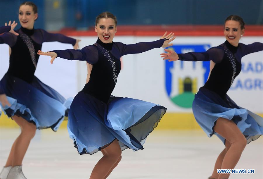 (SP) CROATIA-ZAGREB-SYNCHRONIZED SKATING-15TH ZAGREB SNOWFLAKES TROPHY