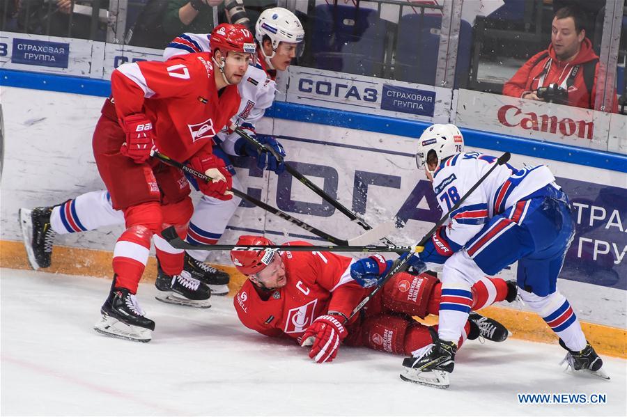 (SP)RUSSIA-MOSCOW-ICE HOCKEY-KHL-SPARTAK VS SKA