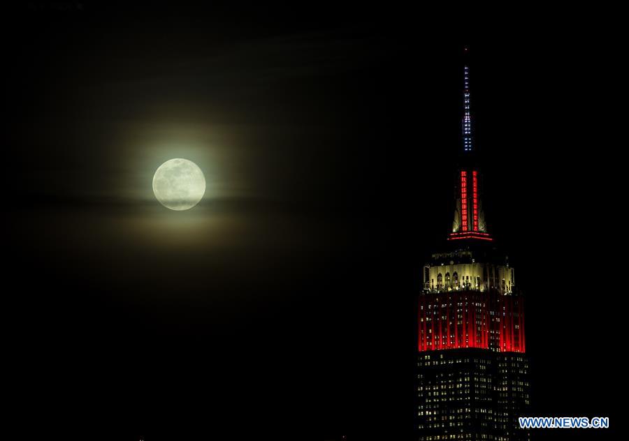 U.S.-NEW YORK-FULL MOON