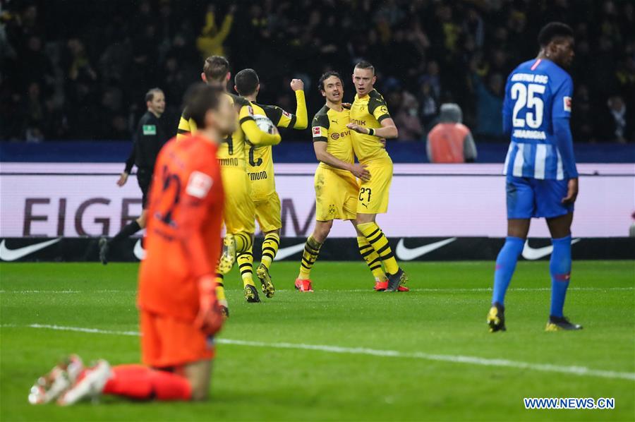 (SP)GERMANY-BERLIN-SOCCER-BUNDESLIGA-HERTHA VS DORTMUND