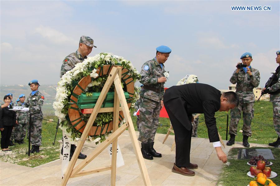 LEBANON-CHINESE MARTYR-CHINESE EMBASSY-QINGMING-TRIBUTE